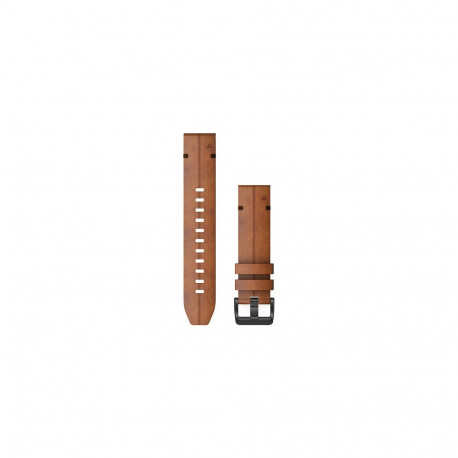 "Garmin Ersatzarmband QuickFit 22mm Leder Braun/Schiefergrau"