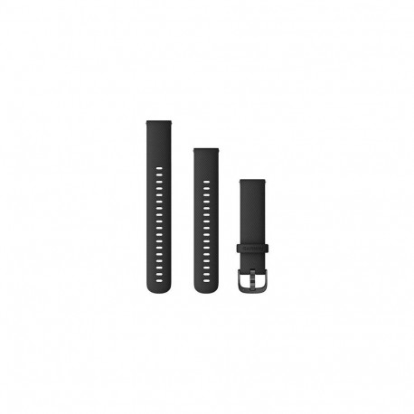"Garmin Ersatzarmband 18mm Silikon Schwarz/Schiefergrau"