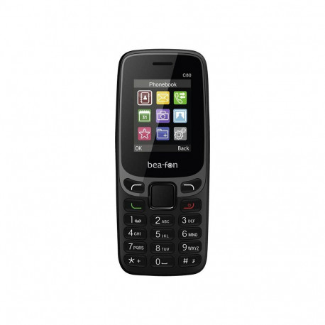 Beafon funktsioonitelefon C80 2G Classic Line topelt-SIM, must