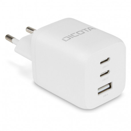 "D Dicota Compact 3-Port GaN Wall Charger (65W) EU white"
