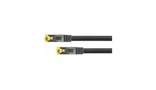 "Python Patchkabel mit Cat.7 Rohkabel S/FTP PiMF halogenfrei 0,5m schwarz"