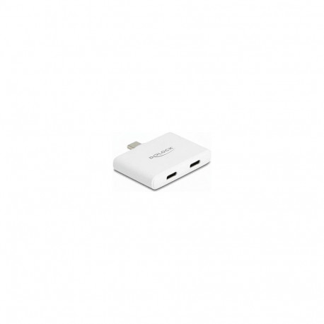 Delock USB Type-C™ adapter USB-C™ andmete 10 Gbps ja video 4K 60 Hz jaoks + USB Type-C™ PD 92 W
