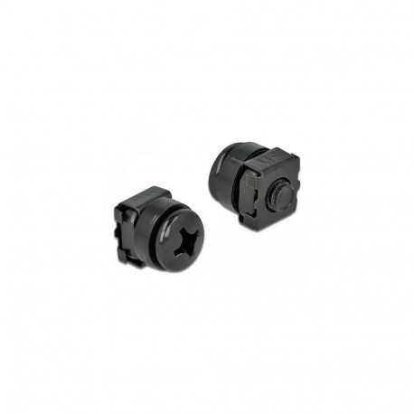 DeLOCK Mounting Kit for Network Cabinet 20 pieces black