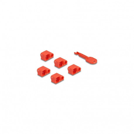 DeLOCK RJ45 Port Blocker Set for RJ45 plug 10 pieces