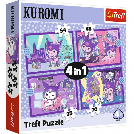 TREFL HELLO KITTY Puzzle 4 in 1 set Kuromi