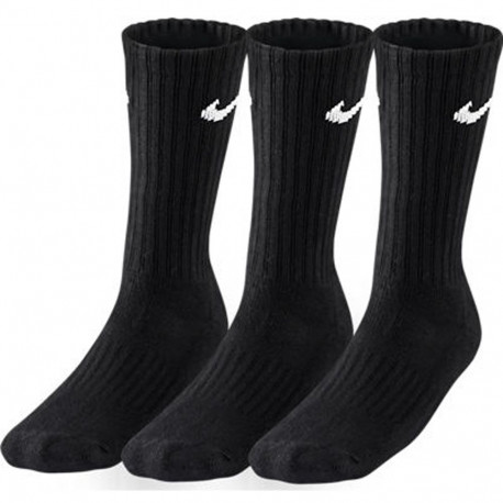 Nike sokid SX4508 001 puuvillased keskmise säärega 3 paari 42-46, must