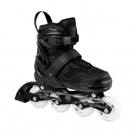 Łyżworolki Spokey Firefly czarno-białe 946367-946368 39-42