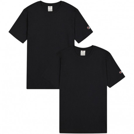 Champion meeste lühikeste varrukatega t-särgid 220267 KK001 XL 2-pakk, must