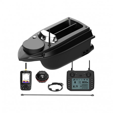 Fishing Equipment - Flytec V030 Bait Boat 20000mAh Battery GPS Navigation Black