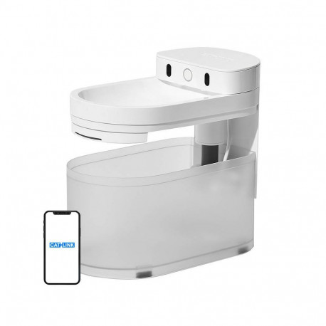 Pet Water Fountain - Catlink Pure 3 Wireless, 2.3L Tank, 5000 mAh Battery, White