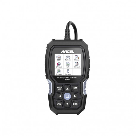 Automotive Diagnostic Scanner - Ancel BZ700 OBD2 Scanner, 2.8-Inch LCD, 10+ Service Functions, Black