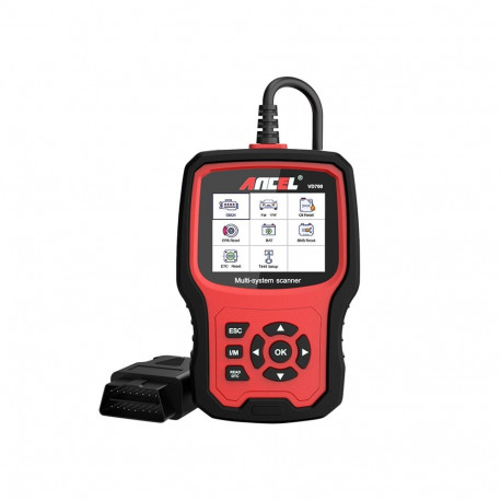 Automotive Diagnostic Tool - Ancel VD700 OBD2 Scanner With ABS, SRS, Engine Diagnostics, Black