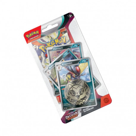 Trading Card Game - Pokémon TCG: Scarlet & Violet: Kingambit Obsidian Flames Premium Pack, 3 Promo C