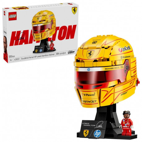 Constructor - LEGO Editions 43022 Scuderia Ferrari HP Lewis Hamilton Helmet 884 Pieces Black/Red