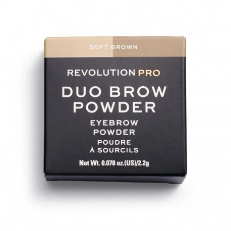 Makeup Revolution, REVOLUTION PRO, Vegan Eyebrow Powder, Soft Brown, 2.2 g