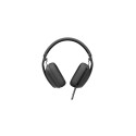 Logitech Zone Vibe Wireless UC Wireless Headphones, USB-C Bluetooth receiver, Graphite