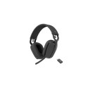 Logitech Zone Vibe Wireless MS Teams Wireless Headphones, USB-C Bluetooth receiver, Graphite