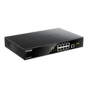 D-Link | 10 Gigabit port Switch with PoE | DGS-1010MP | Unmanaged | Desktop / Rackmount | Gigabit Et