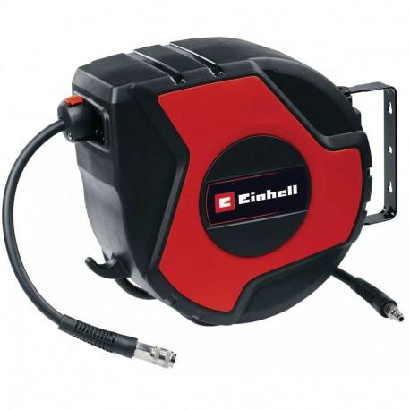 Automatische Druckluft-Schlauchtrommel TC-PH 150 (schwarz/rot, 15 Meter Druckluftschlauch + 1,5 Mete