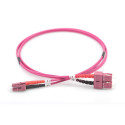 DIGITUS Fiber Optic Patch Cord, LC/SC Multimode 50/125 µ, OM4, Duplex, 3m