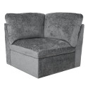 Modular sofa SAMOA 1-seater corner section, grey