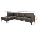 Corner sofa SOFIA LC, dark olive