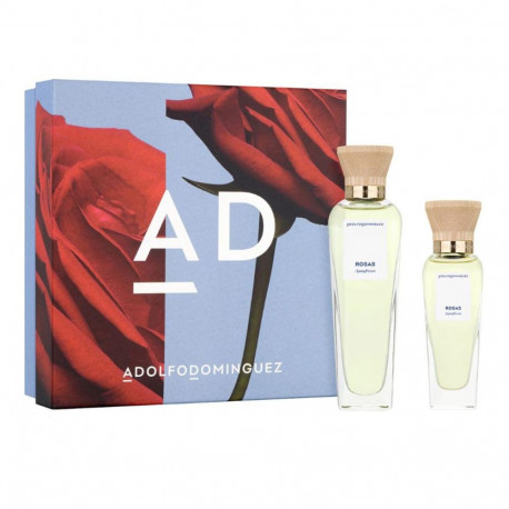 ADOLFO DOMINGUEZ AGUA FRESCA DE ROSAS EAU DE TOILETTE 120ML VAPORIZADOR + EAU DE TOILETTE 60ML VAPOR