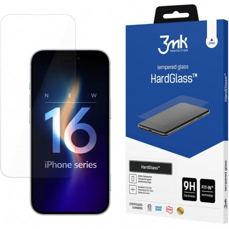 Kaitseklaas 3MK iPhone 16 Pro Hardglass