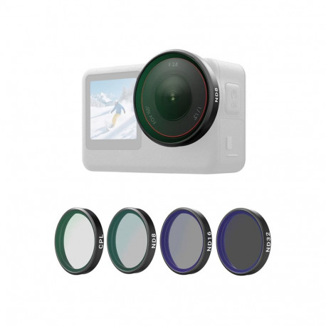 Telesin CPL/ND8/ND16/ND32 filter set for DJI Osmo Action 6 (4 pcs).