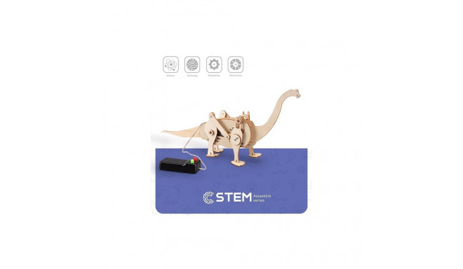 Wooden Assembly Kit Robot Brachiosaurus, STEM Educational Toy