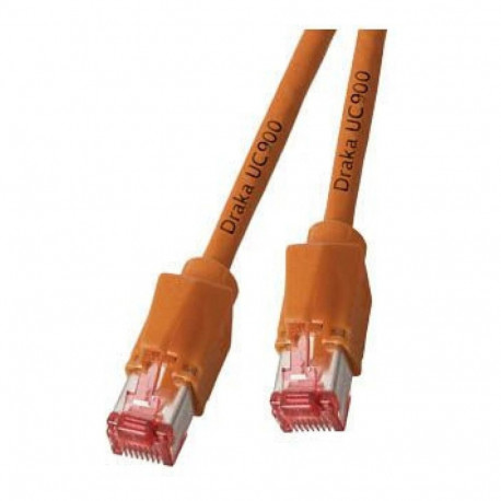"EFB RJ45 Patchkabel Cat.6A S/FTP LSZH Draka UC900 TM21 orange 0,25m"