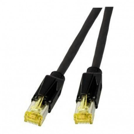 "EFB RJ45 Patchkabel Cat.6A S/FTP LSZH Draka UC900 TM31 schwarz 50m"