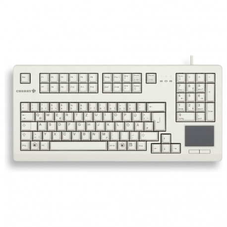 Cherry juhtmega klaviatuur G80-11900 TAS TouchBoard EU-layout, helehall