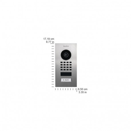 DoorBird IP videouksejaam D1101V integreeritav roostevaba teras V2A