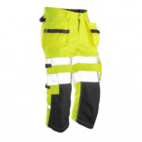 Jobman ripptaskutega 3/4 vööpüksid 2217 Hi-Vis kollane 56