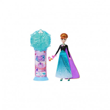 Disney Frozen Jewel Reveal Anna Fashion Doll w/ 8 Surprises Including Gem Box &amp; 10 Accessori