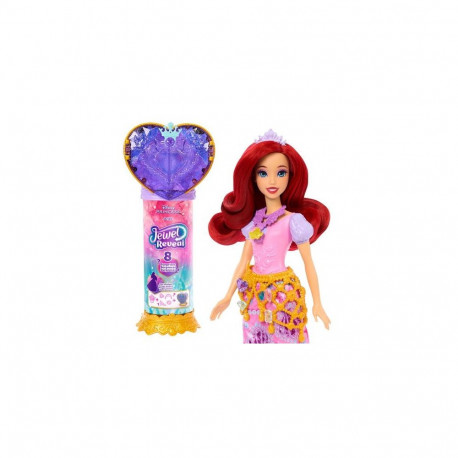 Disney Princess Jewel Reveal Ariel Fashion Doll w/ 8 Surprises Including Gem Box &amp; 10 Access