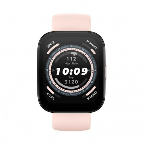 Amazfit Bip 5 4.85 cm (1.91") TFT 45.9 mm Digital 320 x 380 pixels Touchscreen Pink GPS (satell