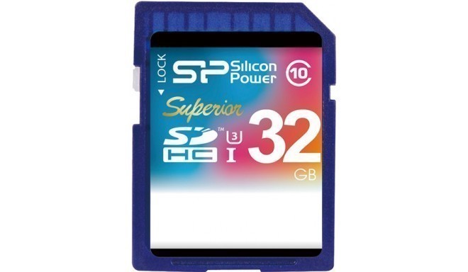 Silicon Power mälukaart SDHC 32GB Superior UHS-I U3