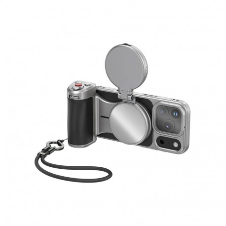 Camera Grip Mount - Telesin Master Grip Mount for iPhone 17 Pro, 3200 mAh Battery, MagSafe, Black