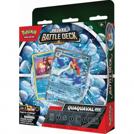 Trading Card Game - Pokémon TCG Quaquaval Ex Deluxe Battle Deck 60 Cards Multicolor