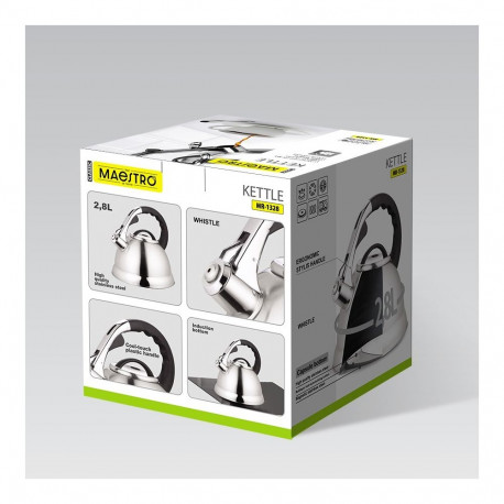 Kettle - Maestro MR-1328 2.8L Stainless Steel Whistle Kettle