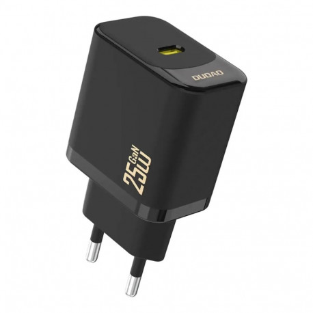 Dudao A27 reisilaadija | 25W | GaN | USB-C | must