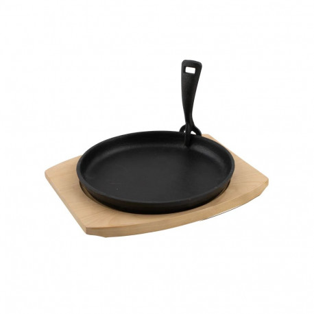 Barbecook valuraudne grillpann BC-ACC-7420 koos bambusest alusmatiga 2 tk