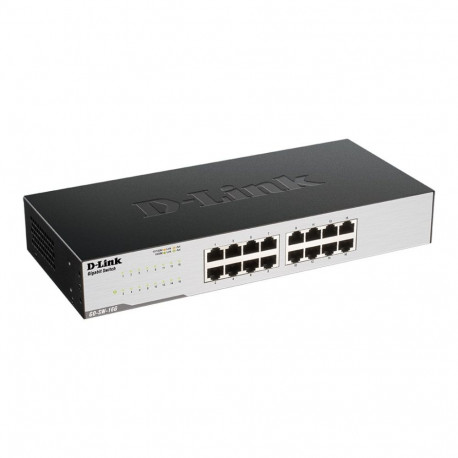 D-Link | 16-Port Gigabit Easy Desktop Switch | GO-SW-16G/E | Unmanaged | Desktop/Rackmountable | 24 