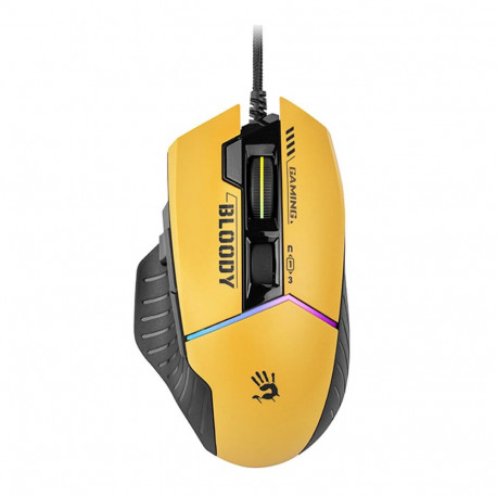 A4Tech 47259 Bloody W95MAX USB Sports Lime, Black/Yellow With RGB