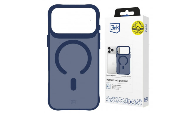 3mk Smoke MagCase for iPhone 17 Pro Max - Blue-Translucent