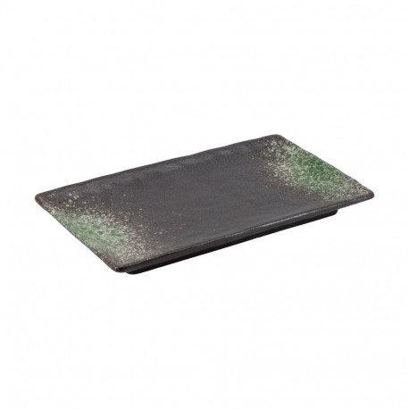 Platter SUMI 27x16cm green