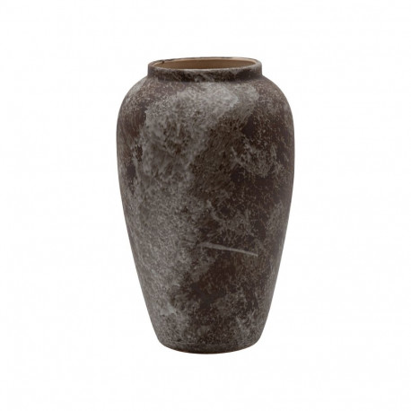 Vase TITAN STONE D17xH27cm, beige/brown