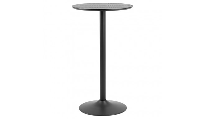 Baarilaud IBIZA Ø 60 cm, must